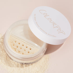 ColourPop No Filter powder texture close-up displaying ultra-fine particles