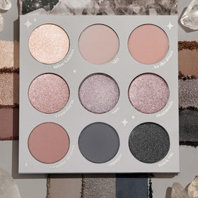 ColourPop Of Quartz open nine-pan layout displaying metallic and matte finishes