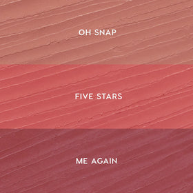 ColourPop three sharpenable pencils laid flat showing color variety and portability