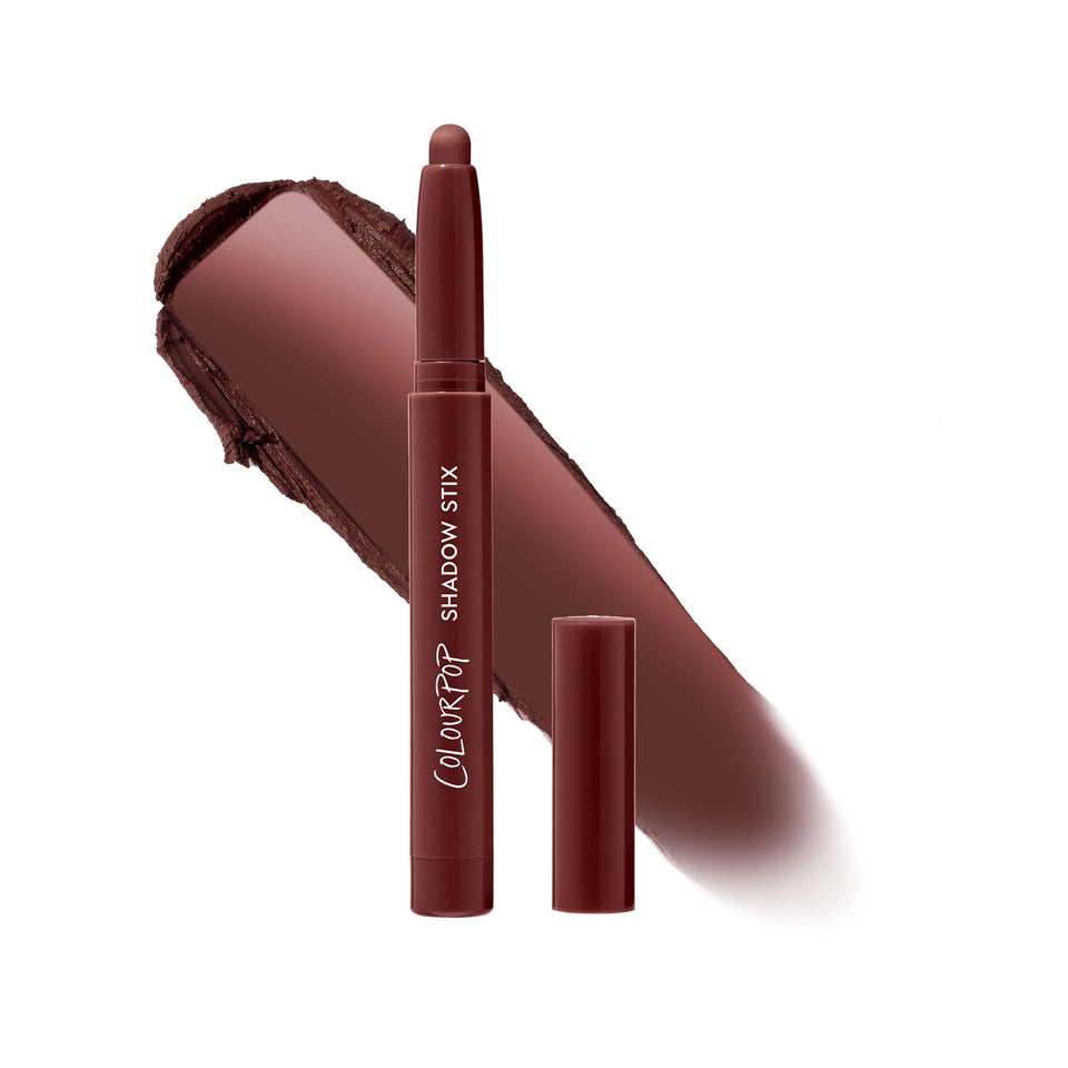 ColourPop Plum Tart front packaging showing compact stick for easy travel