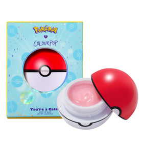ColourPop Poké Ball packaging view showing collectible case and playful design, ideal for gifting