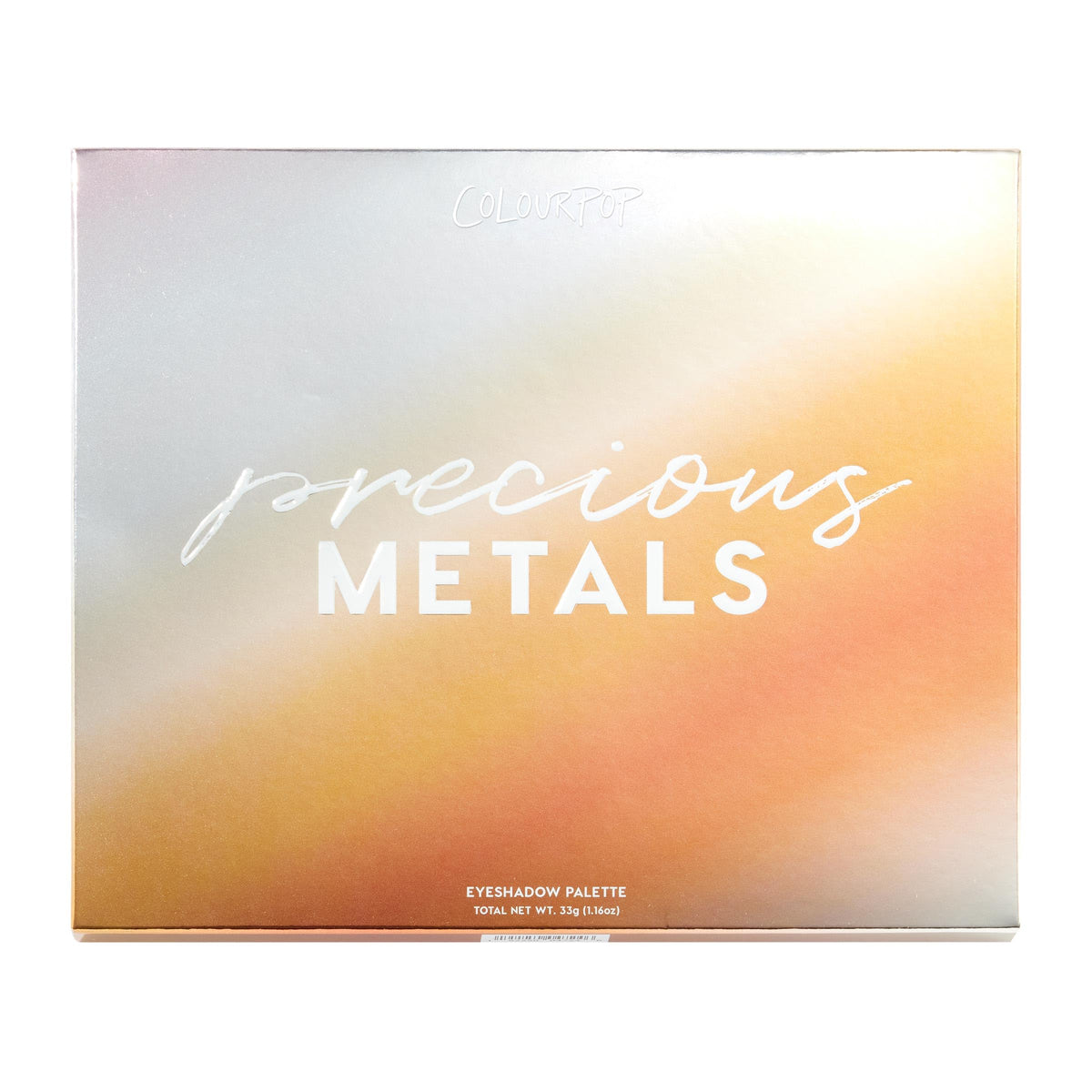 ColourPop Precious Metals styled in a flatlay with brushes for everyday makeup routines