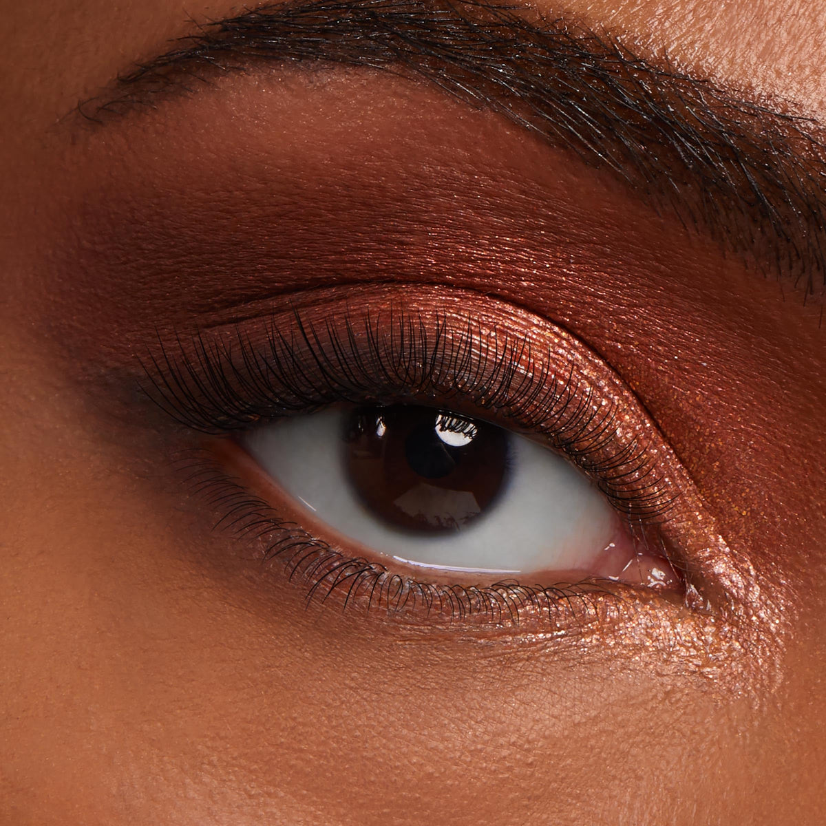 ColourPop Precious Metals applied on eyelid demonstrating blendable color and shine
