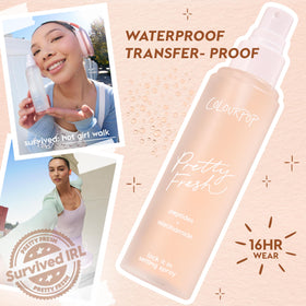 ColourPop nozzle close-up emphasizing micro-fine spray delivery