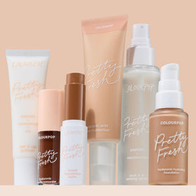 ColourPop label and ingredient panel showing hyaluronic acid and coconut water