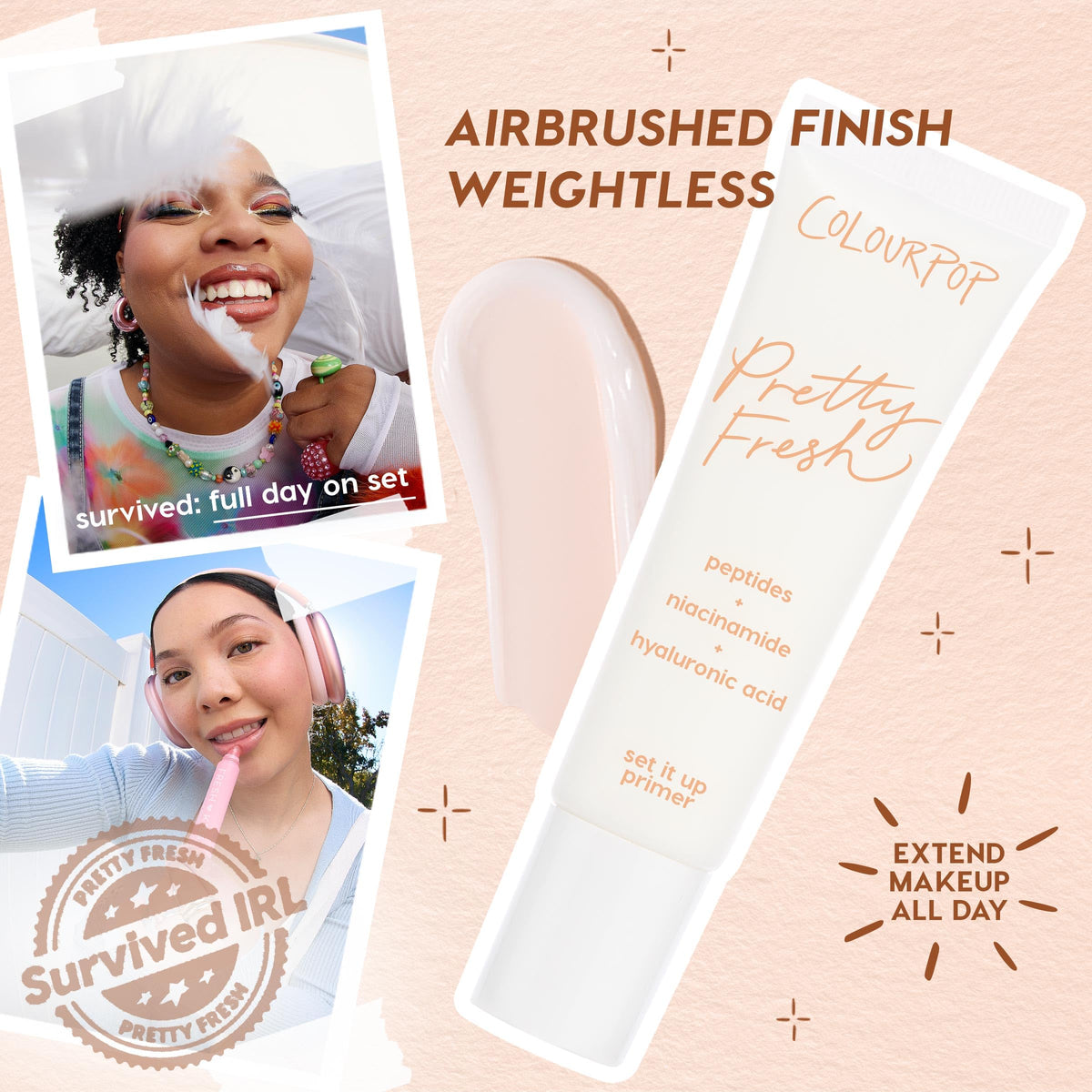 ColourPop pump dispensing gel-cream texture for precise, mess-free use