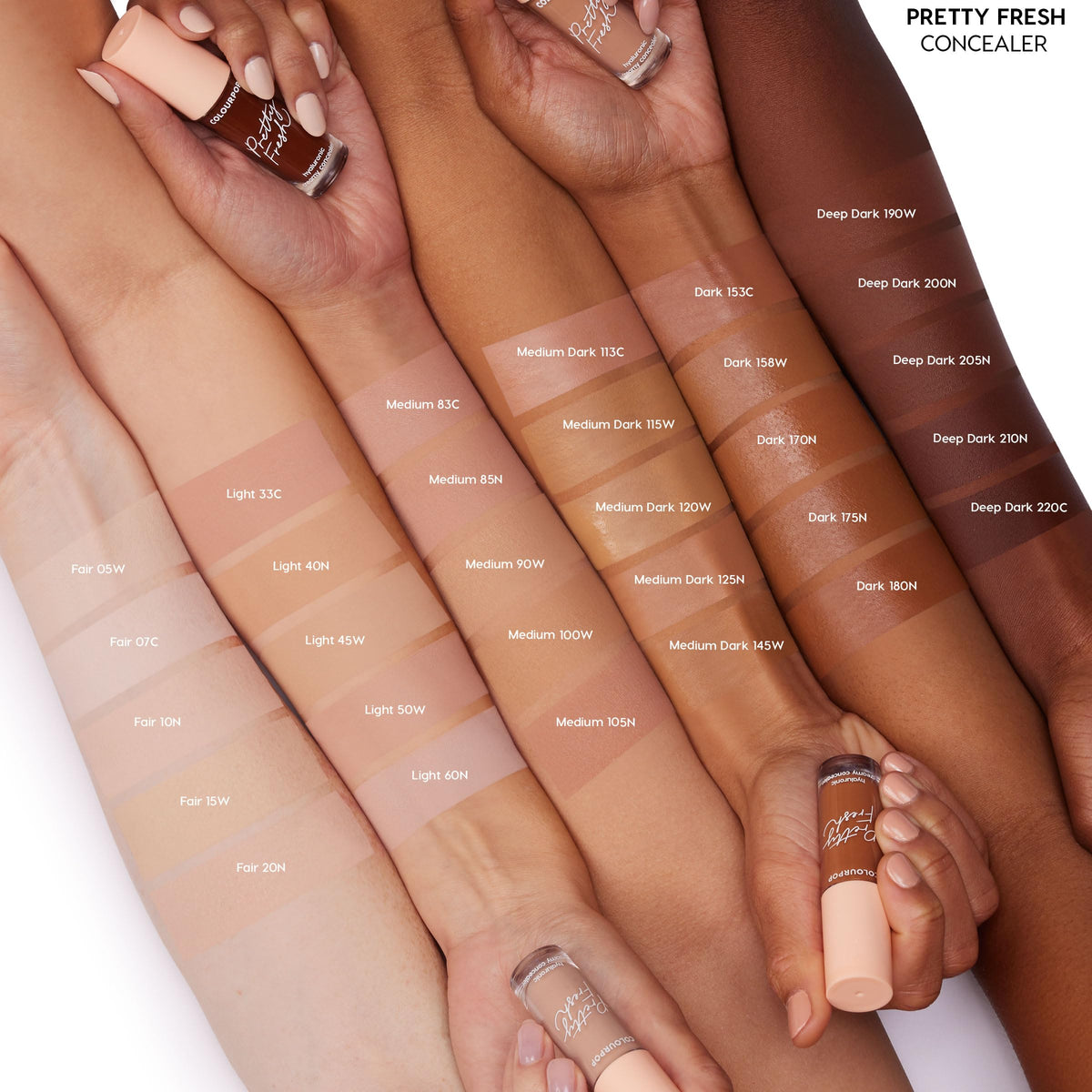 ColourPop texture swatch on skin showing smooth finish and buildable coverage benefit