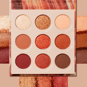 ColourPop close-up of shadow pans showing smooth texture and high-pigment payoff
