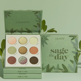 ColourPop Sage the Day metallic shade swatch on arm benefit: high-shine payoff