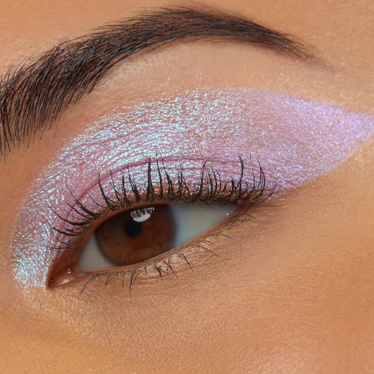 ColourPop Shadow Stix applied on eyelid demonstrating pink and purple shimmer impact