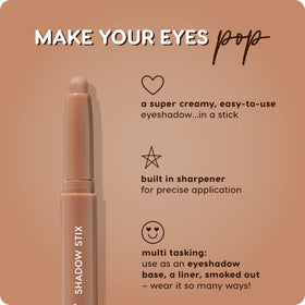 ColourPop Shadow Stix applied on eyelid demonstrating easy swipe application and smooth finish