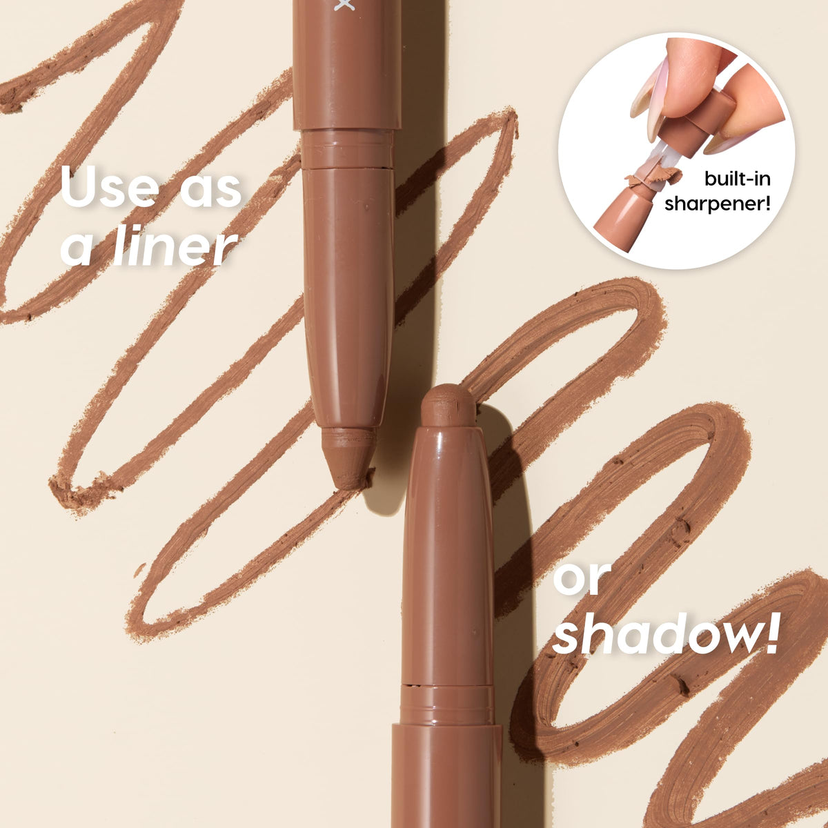 ColourPop Shadow Stix being applied on eyelid showing quick swipe-and-blend benefit