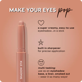 ColourPop Shadow Stix built-in sharpener detail giving a refined tip on the go