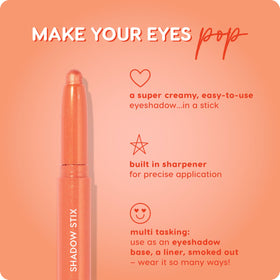 ColourPop Shadow Stix applied on eyelid showing smooth, long-lasting color payoff
