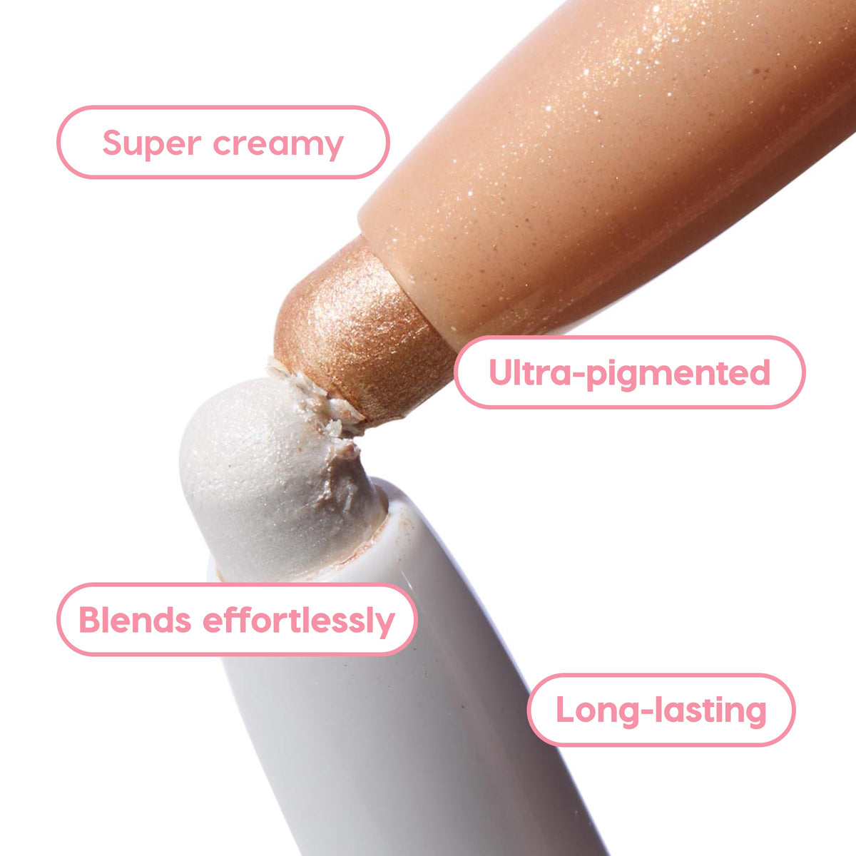 ColourPop Shadow Stix in hand showing scale for compact, travel-friendly convenience