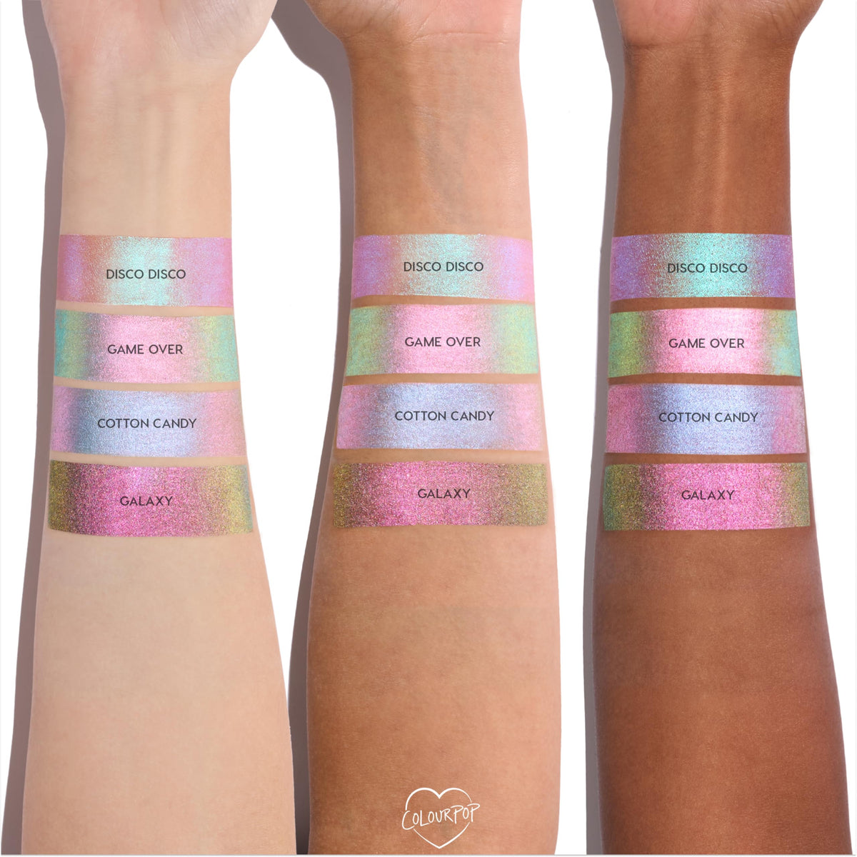 ColourPop Shadow Stix flatlay with accessories showing travel-ready, on-the-go convenience