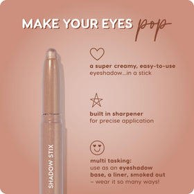 ColourPop Shadow Stix Socialite arm swatches showing pigment payoff and blendability