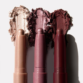 ColourPop Shadow Stix three sticks laid flat showing matte and shimmer tones