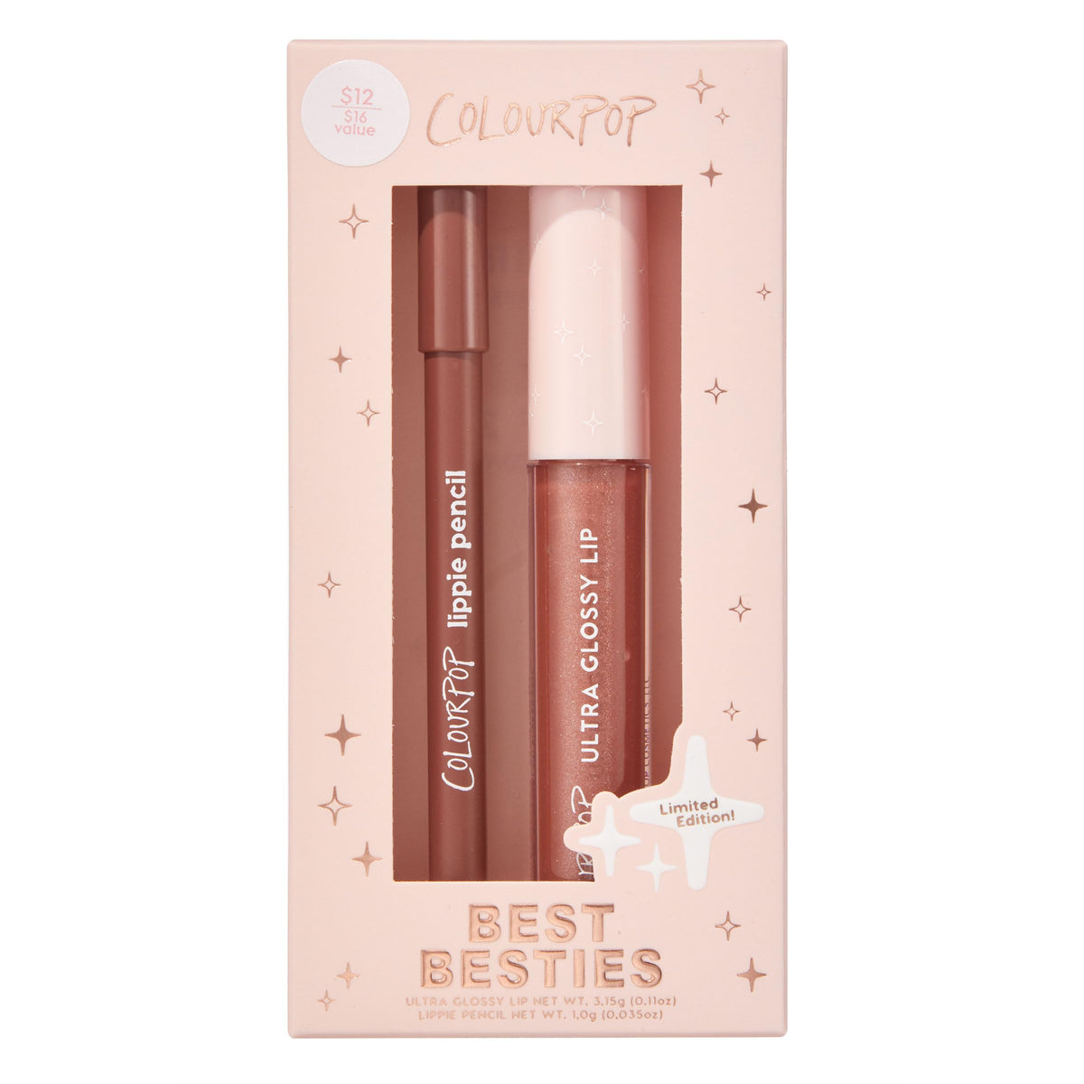 ColourPop products held in hand to show scale and travel-friendly size