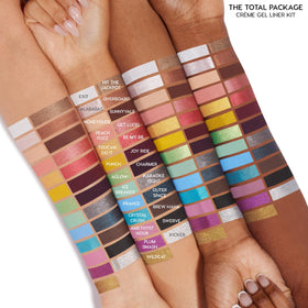ColourPop pencils in hand showing scale and travel-friendly compact size