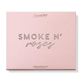 ColourPop Smoke N Roses product label showing brand and 1.16 oz weight
