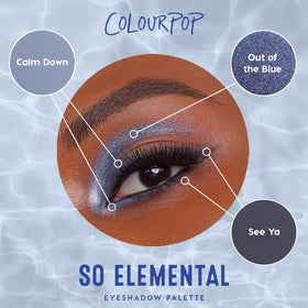 ColourPop palette label and packaging details, clear product branding