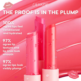 ColourPop So Juicy packaging label detail showing ingredients and informative benefit