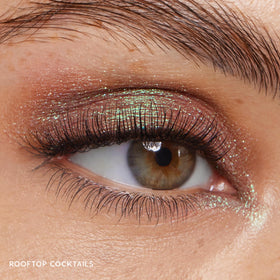 ColourPop Rooftop Cocktails close-up showing metallic teal shimmer and intense payoff benefit