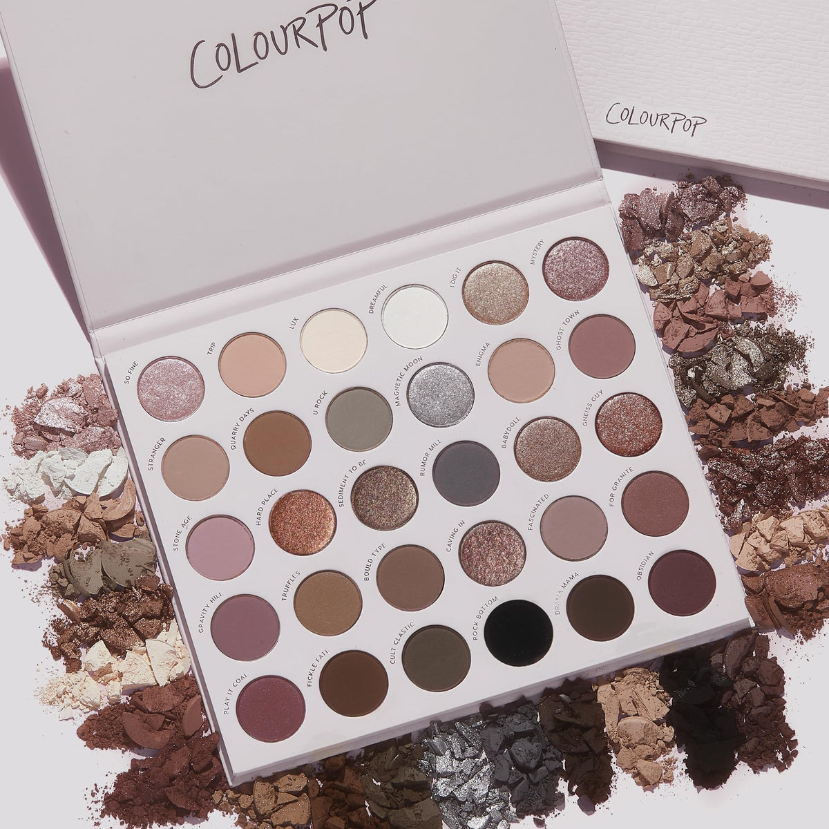ColourPop Stone Cold Fox label close-up showing brand info and cruelty-free formulation details