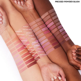ColourPop textured swatch on arm showing true color payoff and buildable benefit