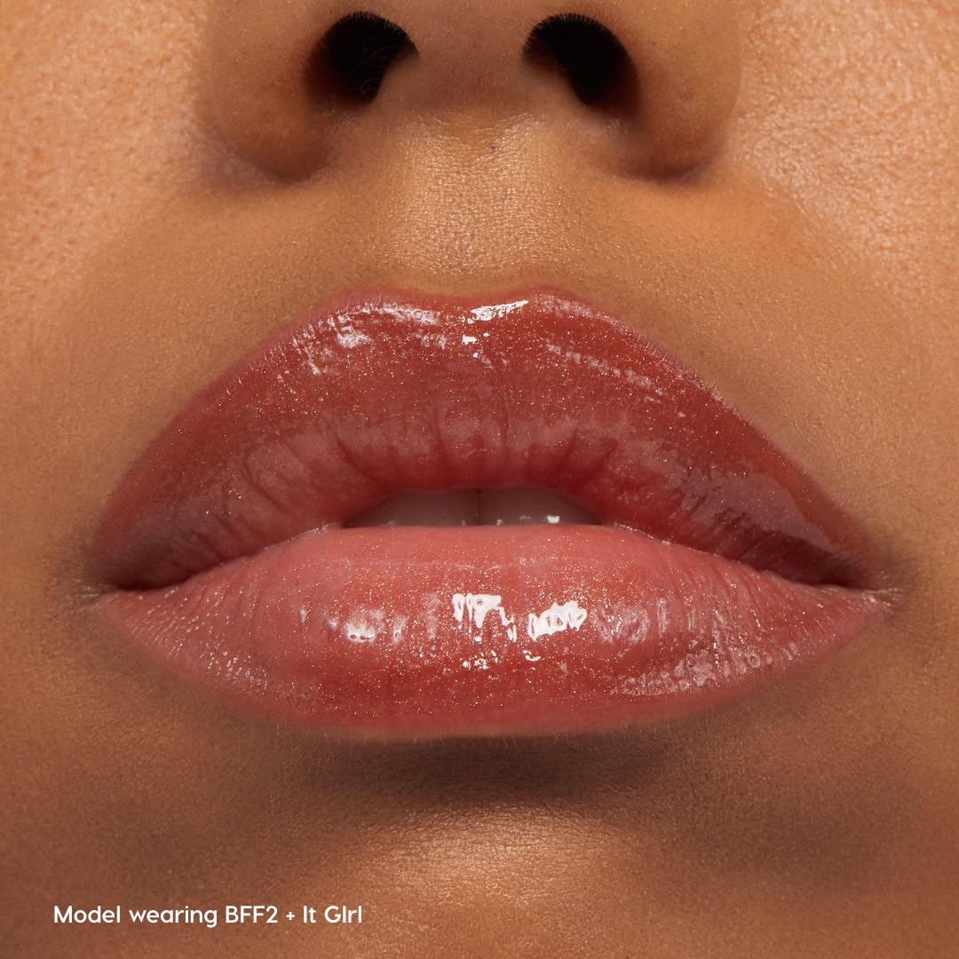 ColourPop swatch of BFF 2 and It Girl textures, shows color and shimmer