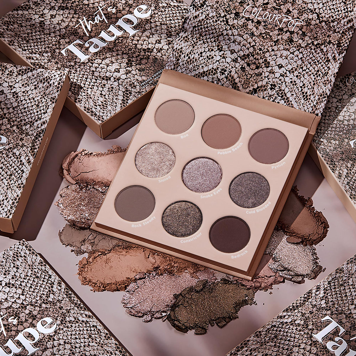 ColourPop palette in hand for scale showing travel-friendly size benefit