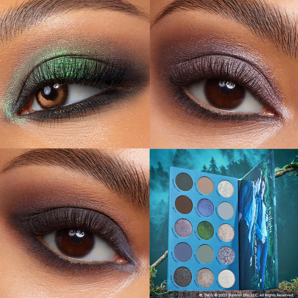 ColourPop Twilight applied smoky-eye showing blended depth benefit