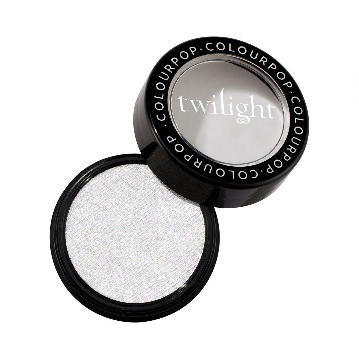 ColourPop Vampire Skin front compact showing label and pan for easy identification and portability
