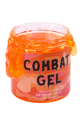 Combat Gel front packaging 500ml showing label and peach scent benefit