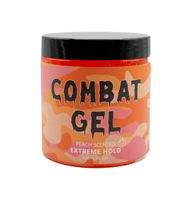 Combat Gel used to create slicked-back hairstyle showing long-lasting hold