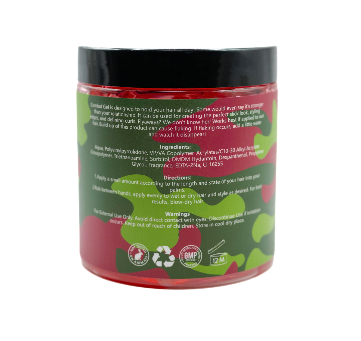 Combat Gel lifestyle image styling hair on family member demonstrating strong hold
