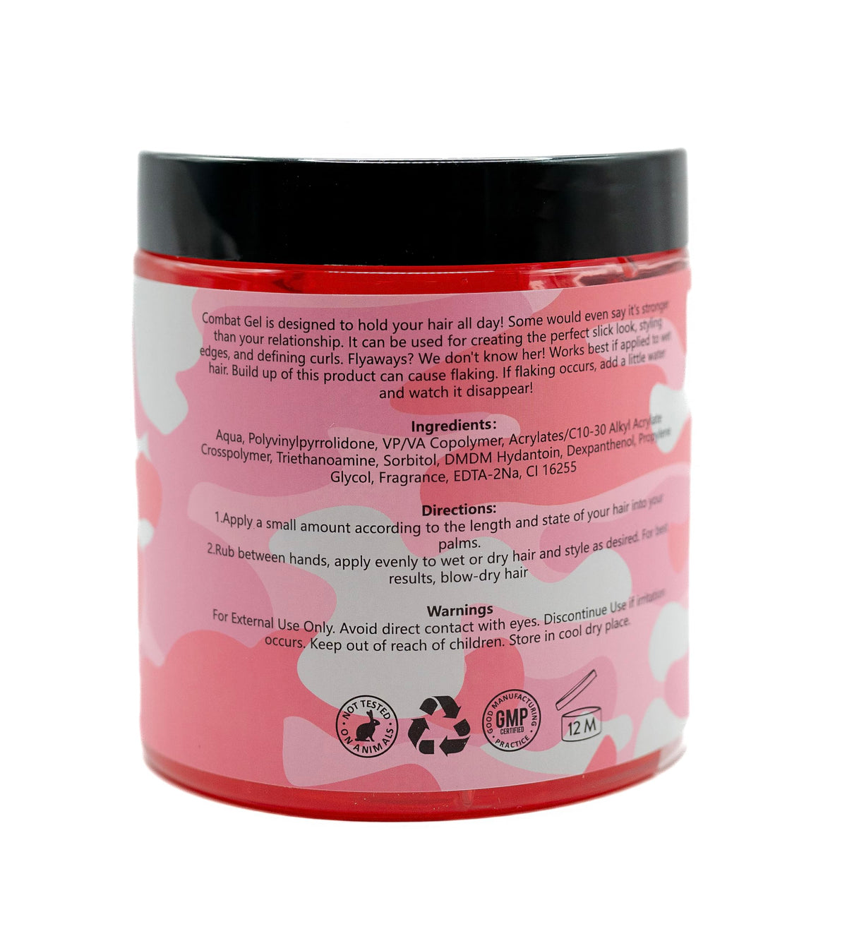 Styled hair using Combat Gel showcasing long-lasting hold and polished look