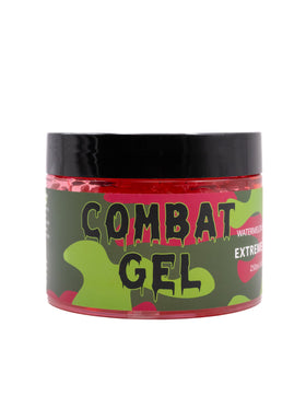 Combat Gel texture close-up showing smooth gel consistency for strong hold