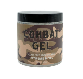 Combat Gel close-up texture shot highlighting smooth, alcohol-free gel and strong hold
