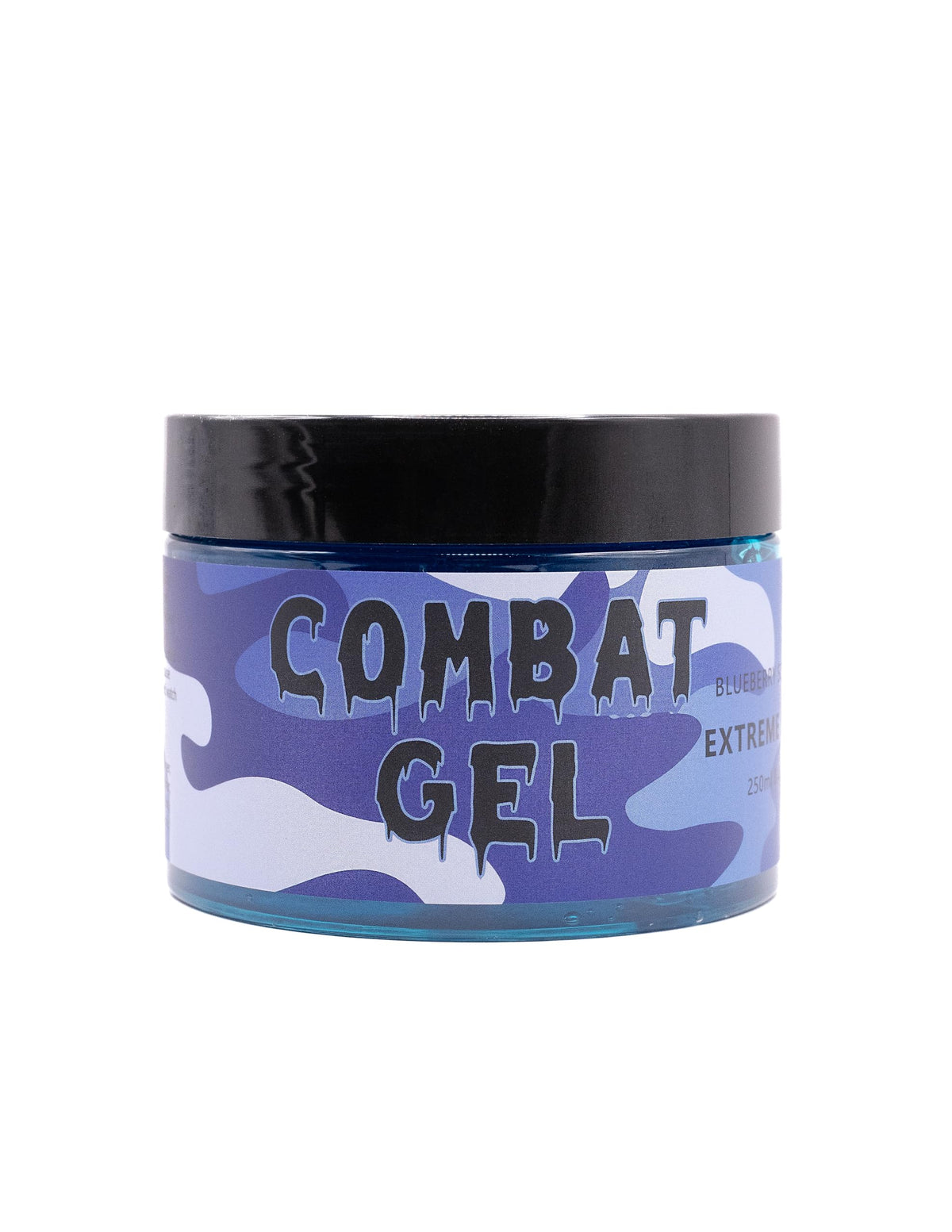 Combat Gel texture close-up showing glossy gel and smooth application benefit