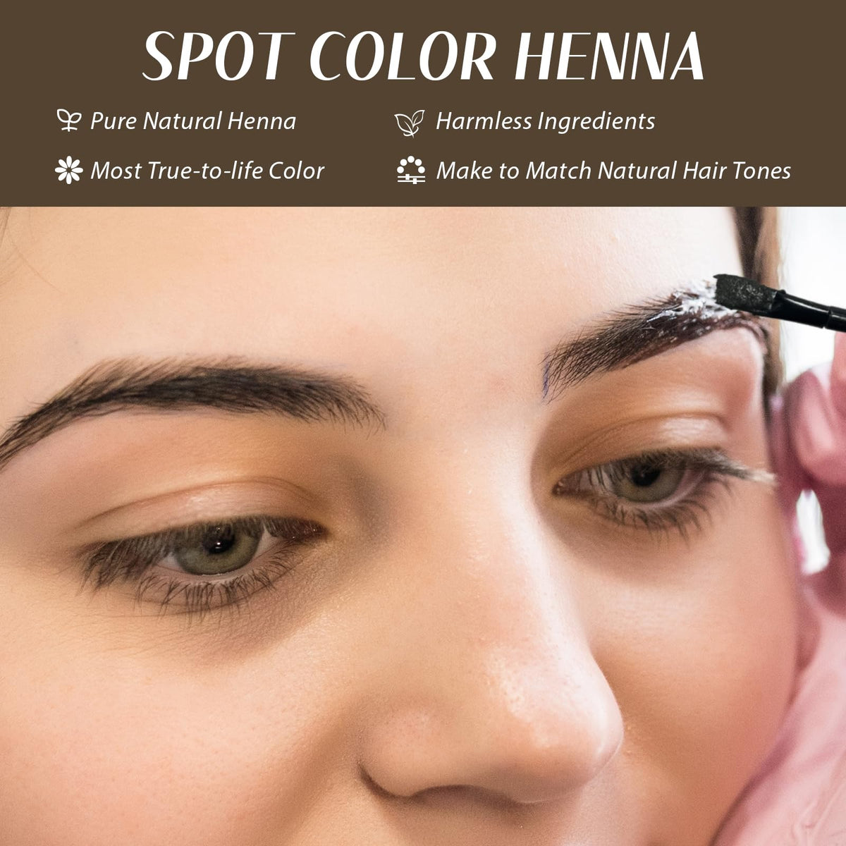Comdian mixed henna paste in cup ready to apply for consistent color payoff