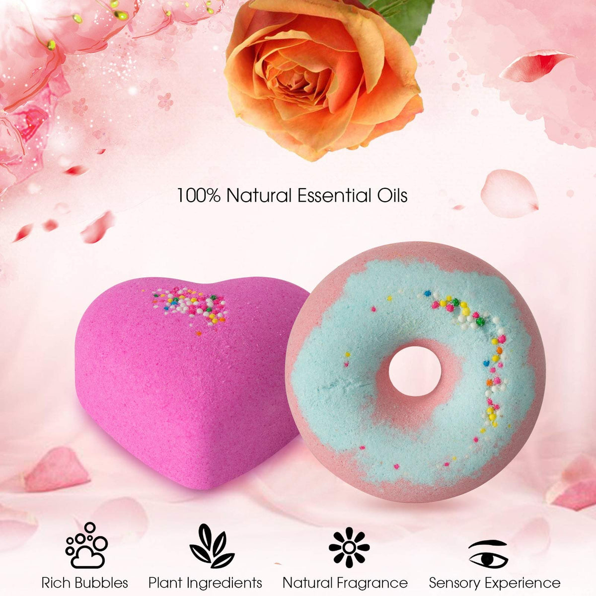 comfso fizzing bath bomb dissolving in tub water demonstrating fun sensory benefit