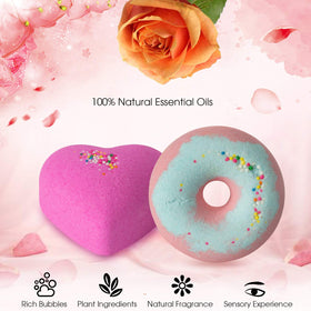 comfso fizzing bath bomb dissolving in tub water demonstrating fun sensory benefit