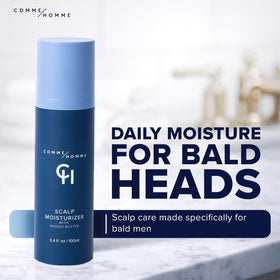 Comme Homme lotion texture close-up highlighting lightweight, fast absorption