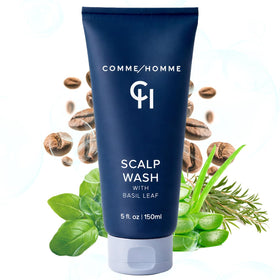 Comme Homme front packaging showing bottle and branding, clear product benefit