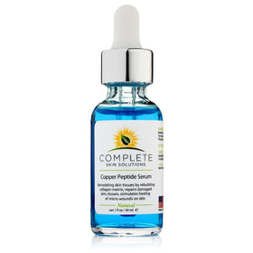 Complete Skin Solutions front packaging showing bottle and box, clear presentation benefit