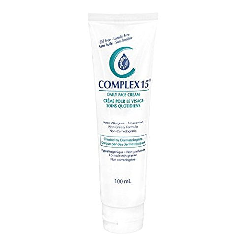 Complex 15 front bottle showing label and pump for easy use and hygienic dispensing