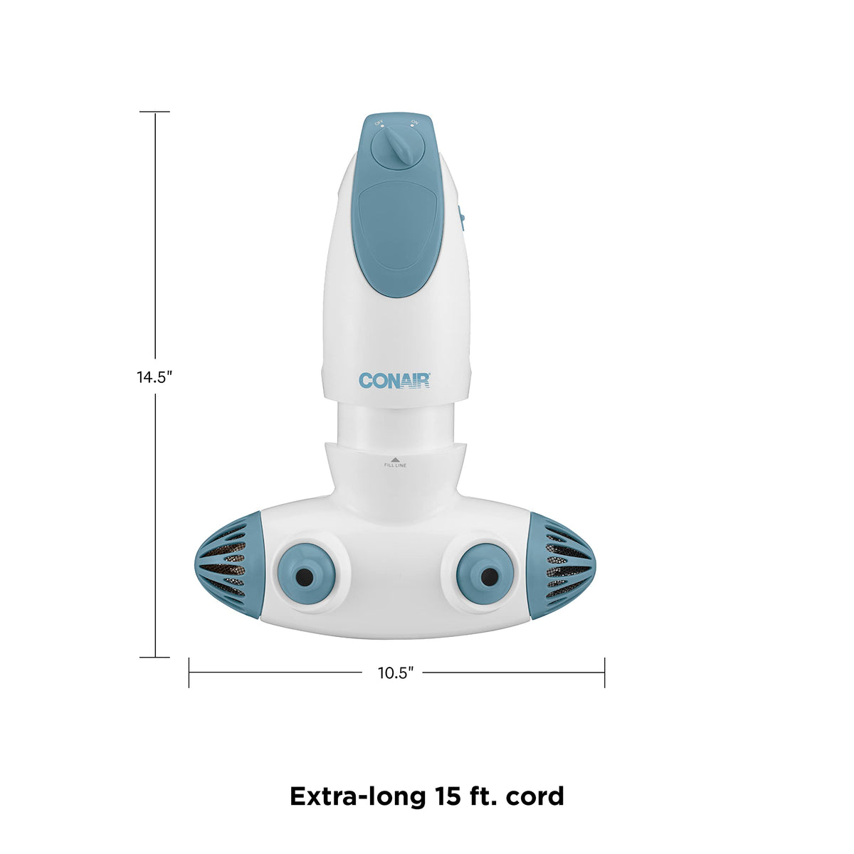 Conair spa in a filled tub with bubbles, creates relaxing at-home spa benefit