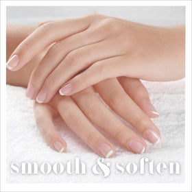 Conair True Glow beside a hand for size comparison highlighting portable countertop fit
